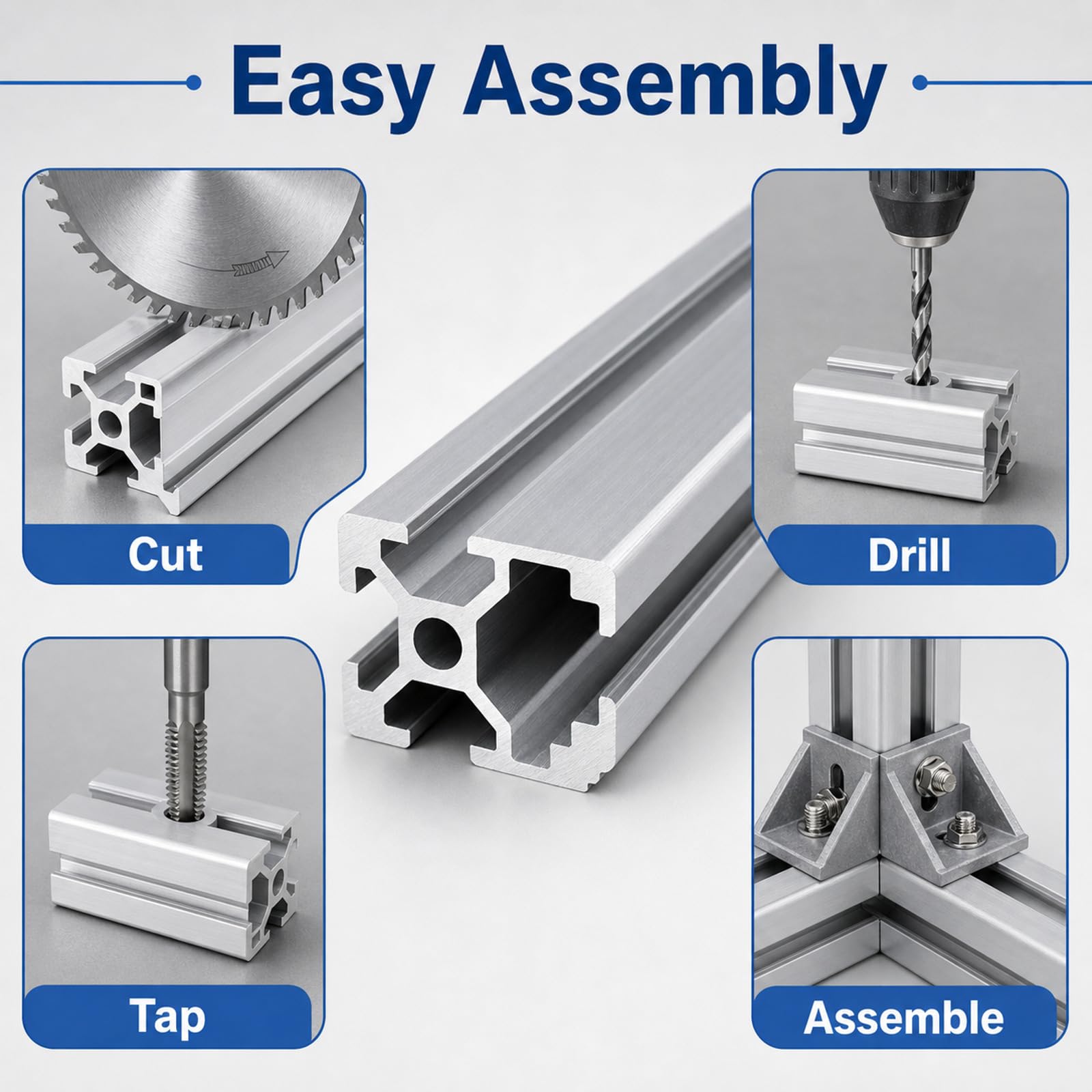 T Typ Systemprofile,Aluminiumprofil Extrusions Eloxierte Linearschiene,Aluminium Alu Profil Eloxiert,Hohe WitterungsbestäNdigkeit,FüR 3D-Drucker DIY CNC-Maschinen Uzw