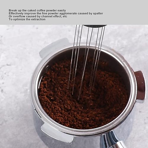 Miniatura 4 de Herramienta de distribución de expreso profesional para café, manipulador de mano Barista, agitador de expreso con mango de aleación de aluminio