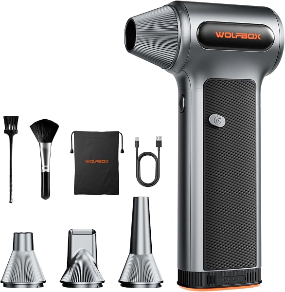 WOLFBOX MF200 Compressed Air Duster: The Ultimate Cordless Solution for Tech and Detailing