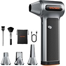WOLFBOX MF200 Compressed Air Duster, Removable Battery, Car Cleaning, Home