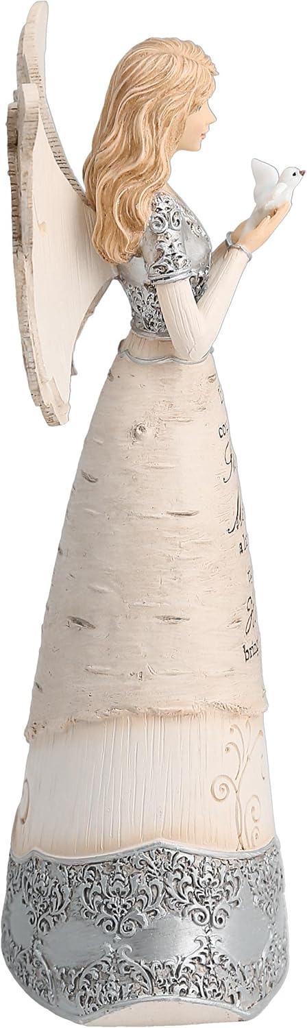 Elements Sympathy Angel Figurine by Pavilion, 8-Inch, If Tears Could Build a Stairway and Memories a Lane,Beige - Image 2
