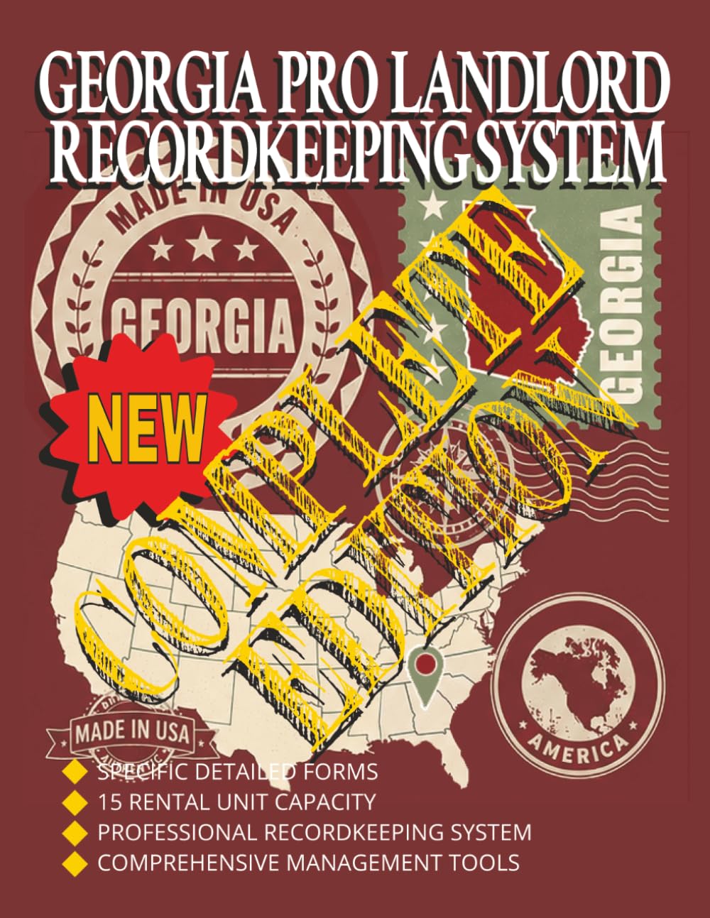 Georgia Pro Landlord Recordkeeping System: Complete Edition: Professional Rental Property Management Organizer for Tenant Records, Rent Tracking, Expenses, Maintenance, Inspections and Documentation
