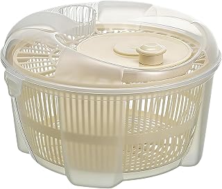Generico Vegetable Washer Bowl, Salad Dryer Spinner, Fruit Cleaning Squeezer, Sturdy Food Grade Material, Lightweight, Drain Effective Design for Veggie Producing Washing Use