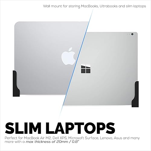 Miniatura 4 de BRAINWAVZ Soporte adhesivo de pared para tablet y portátil delgado para iPad, Android, MacBook, superficie, iPad Air, Mini y Pro, Galaxy Tab Note