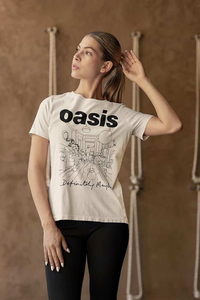 Amazon.com: Oasis Band T Shirt Definitely Maybe Adult Natural