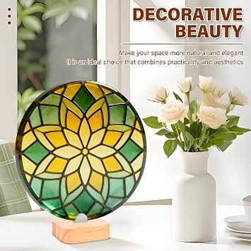 4 Pcs Wood Display Stand,Adjustable Glass Display Stands,Rustic Fused Glass Art Base,7cm Decorative Plate Stand Holder for Glasses Art Creations Stained Ceramic Tiles Plaques Collectibles(7 CM)