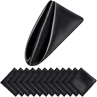 Vista 22 de Aneco 12 piezas de servilletas de satén cuadradas de 20 x 20 pulgadas, servilletas de cena para bodas, servilletas de fiesta, servilletas de mesa