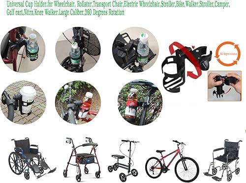 Miniatura 2 de Soporte universal para vasos. para silla de ruedas, ruedas, silla de transporte, silla de ruedas eléctrica, cochecito, bicicleta, andador,