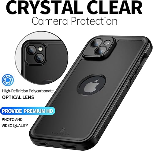 Miniatura 7 de BEASTEK Funda impermeable para iPhone 14 Plus, a prueba de golpes, a prueba de polvo, IP68 bajo el agua, serie NRE con protector de pantalla
