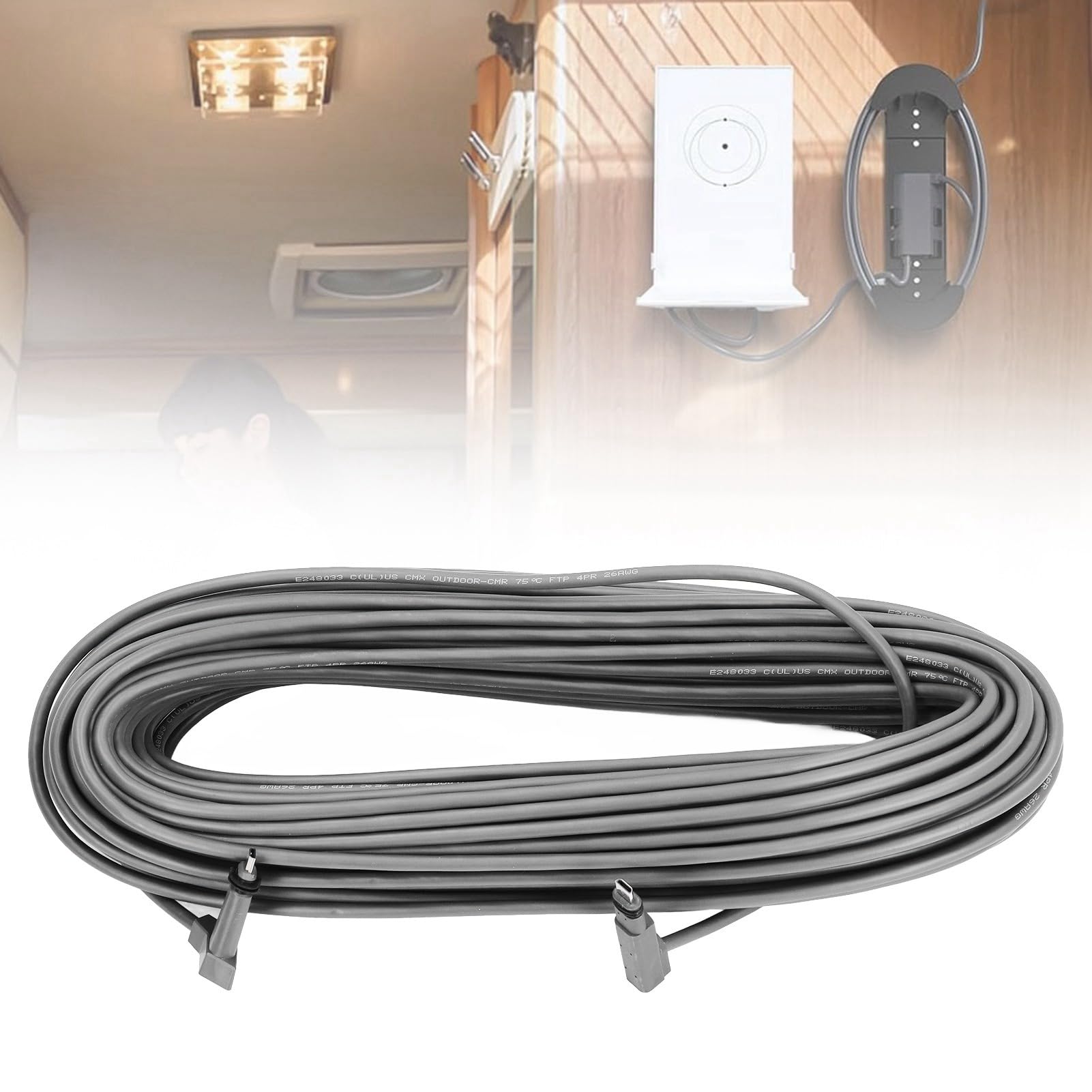 Câble Rallonge de Câble de Remplacement Câbles étanches Satellite V2, Kit Internet Accessoires Câble de Remplacement Satellite