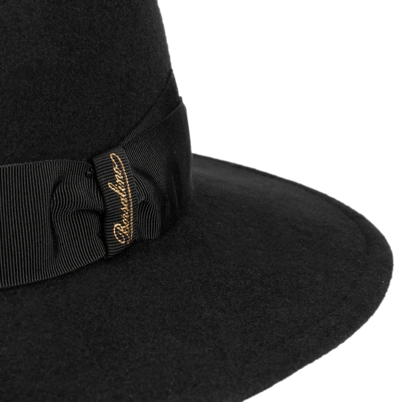 Borsalino Cappello in Lana Piemonte Traveller Donna/Uomo - Made Italy di Feltro con Nastro Grosgrain, Grosgrain Autunno/Inverno Inverno