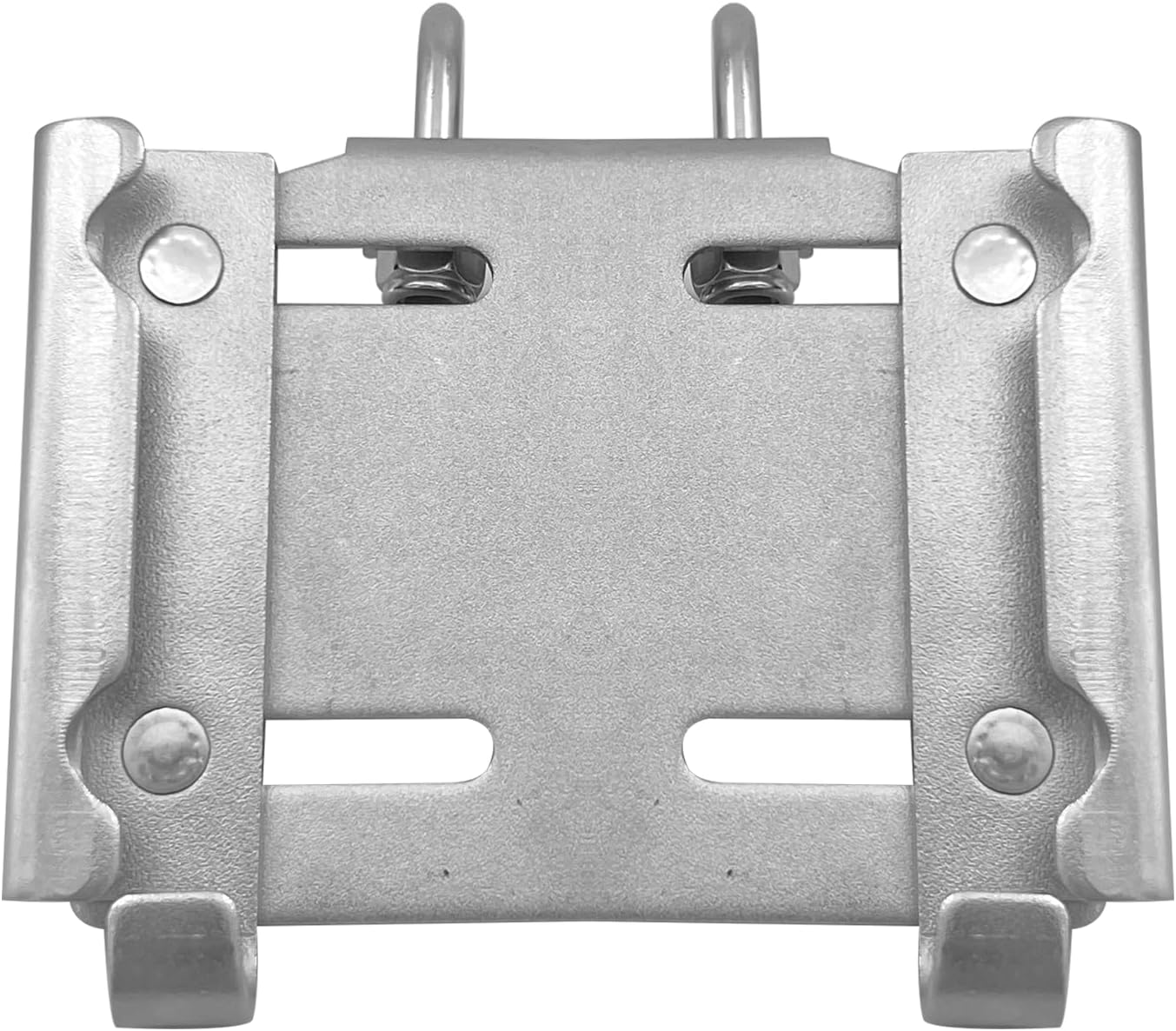 ISURE MARINE Stainless Steel Horizontal Stanchion Rail Mount Anchor Bracket, Rail Mount Fluke Anchor Bracket Rugged Durable High Hardness (Fits 7/8" to 1" Rails) for Boats Yachts Ships