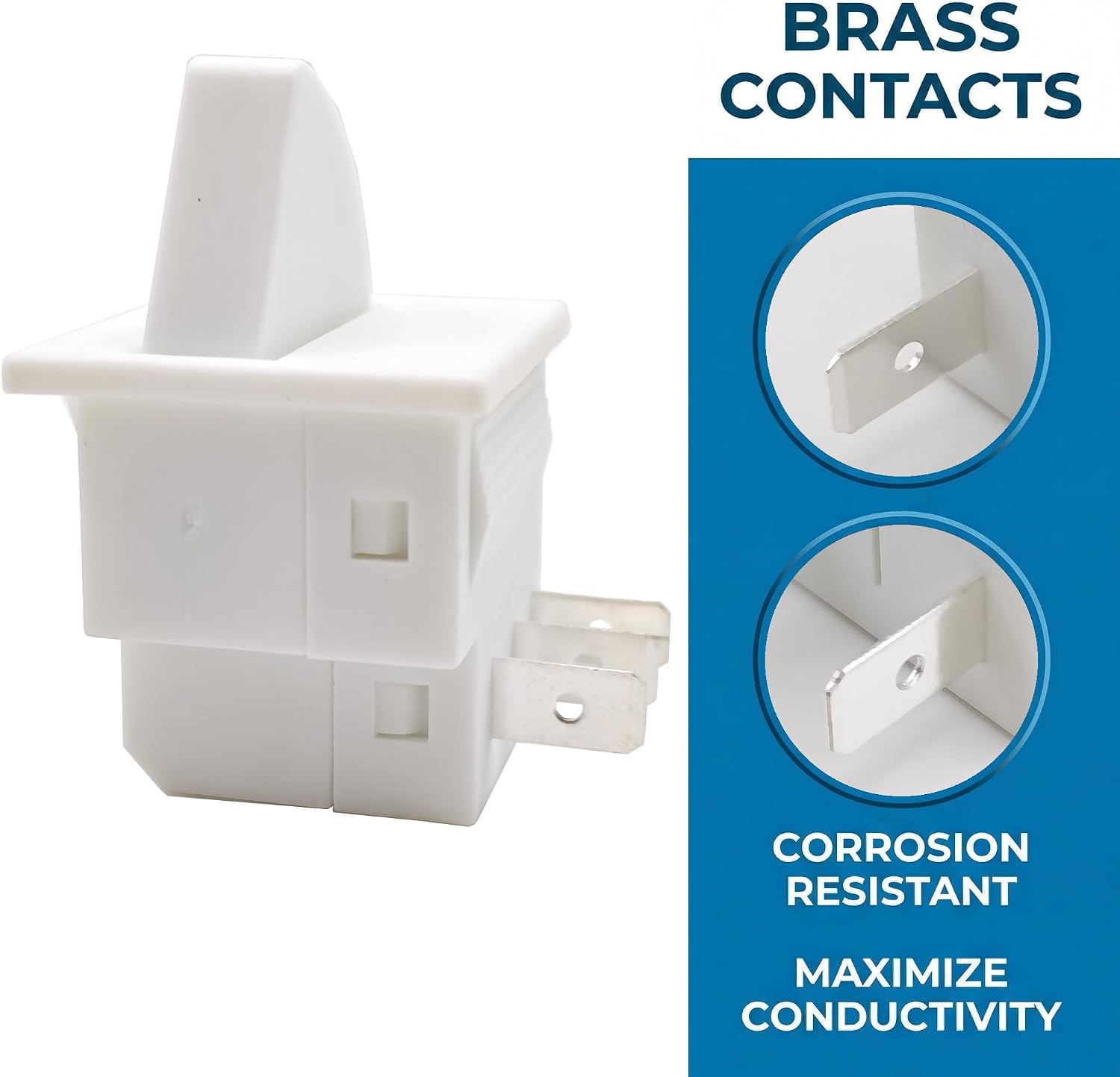 W11396033 Refrigerator Door Light Switch 3PIN Replacement for Whirlpool GE Kenmore Maytag AP6026776 AP6973145 PS12731166 12002646 WR23X21444