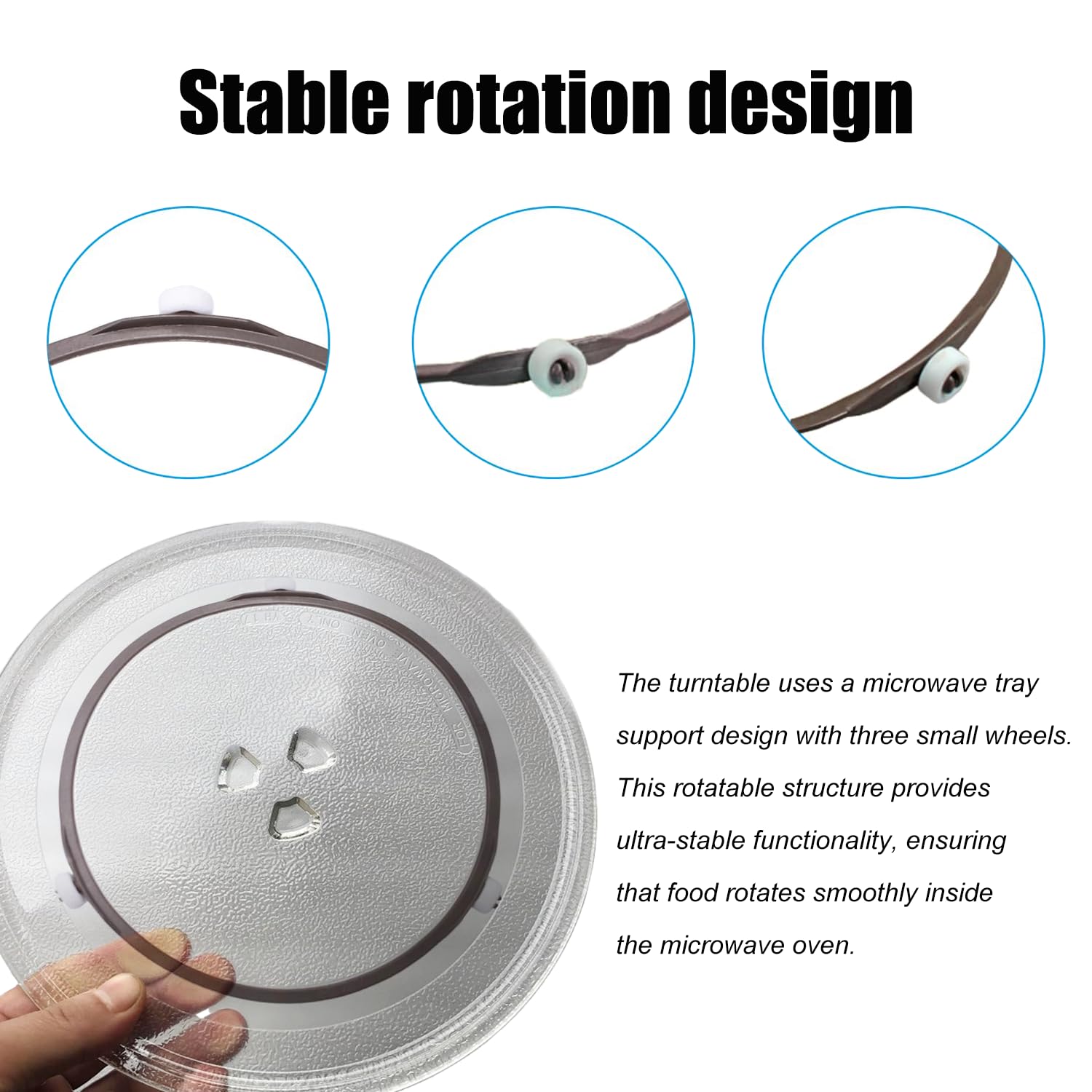 Anello Girevole Per Microonde Da 24,2 Cm - Supporto In PPS Resistente Al Calore - Foto 10
