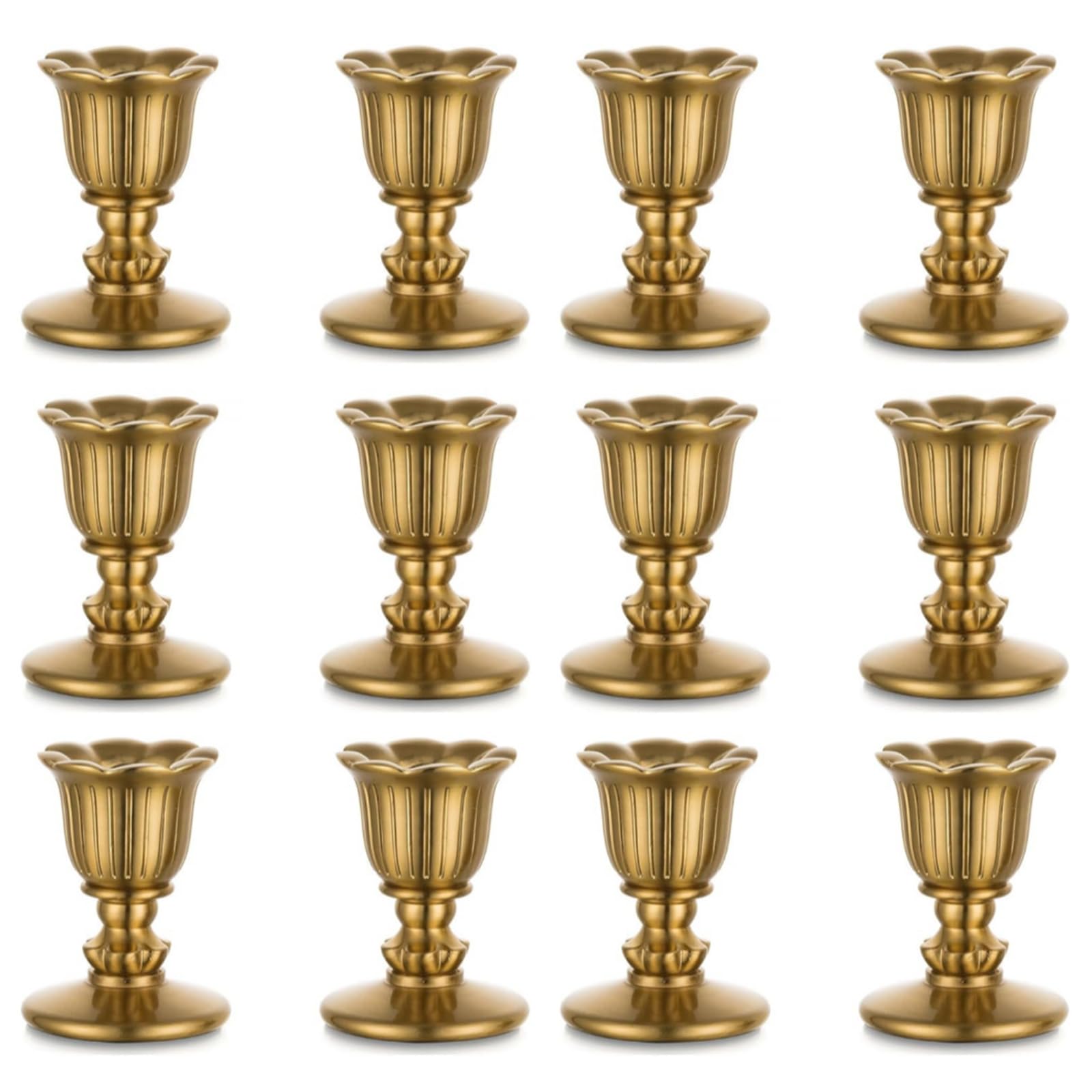 Buxuaaaa Retro Candlestick Holders Copper Taper Holders for Table Centerpiece Wedding Christmas Home Decorations Home Decors Centerpieces for Table