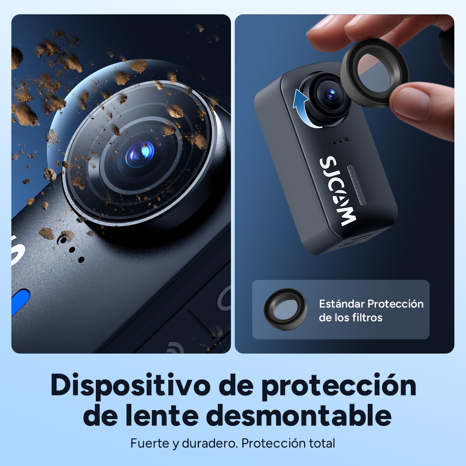 SJCAM C110Plus Cámara Vlogging 4K con Sin Tarjeta,Mini Body CAM Visión de 170°,Grabación de Audio & Vídeo,Estabilización de 6 Ejes,Zoom 8X,30M Impermeable,Cámara Deportiva para Moto,Viajes,Exteriores