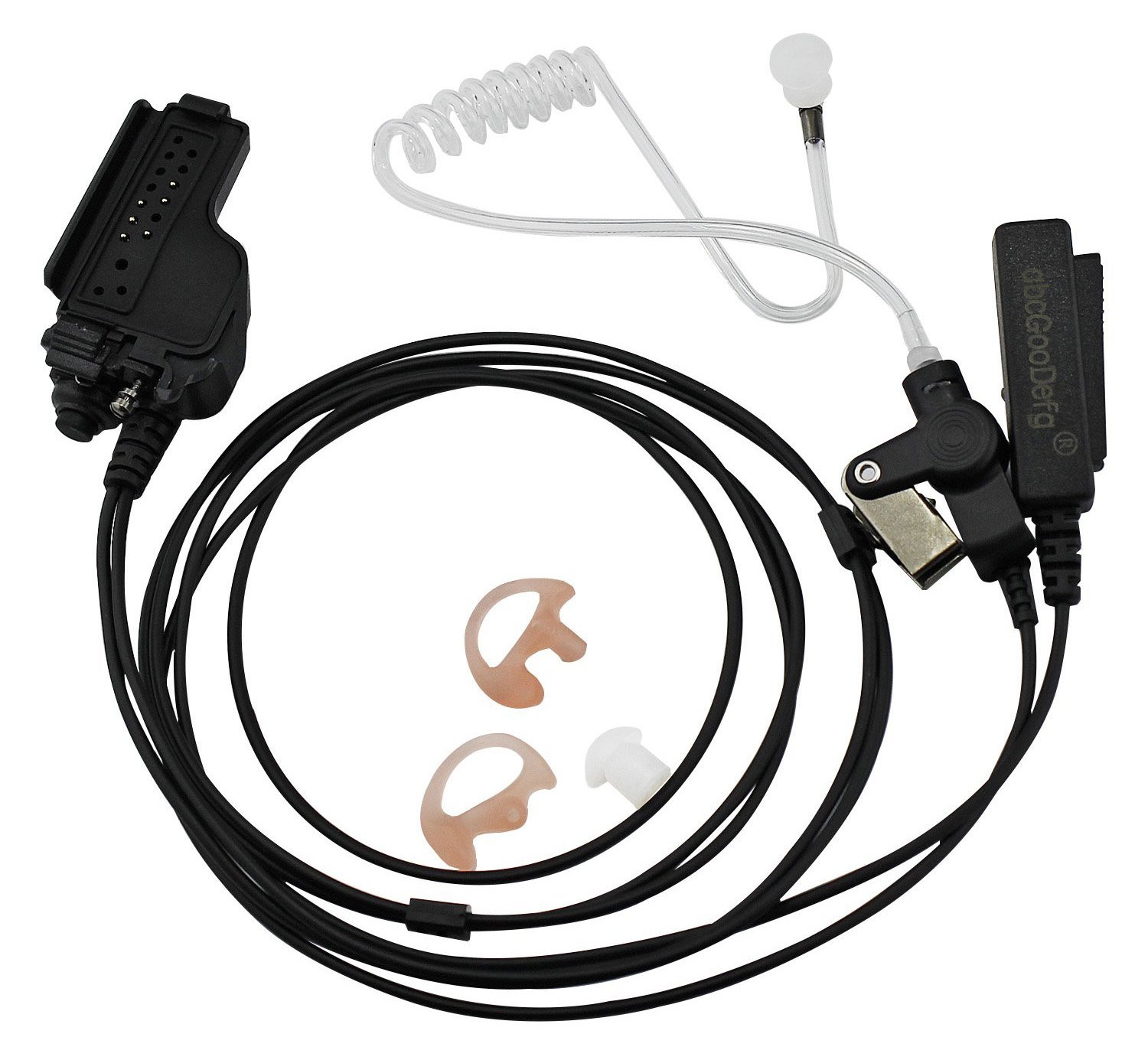 abcGoodefgCovert Acoustic Tube Earpiece Headset Mic for Motorola HT1000 HT2000 JT1000 Radio Security Door Supervisor