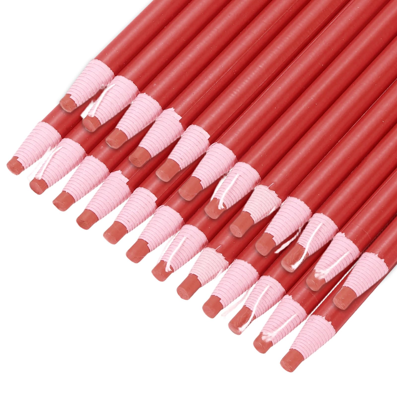 QUARKZMAN 30PCS Crayons Gras À Pelure, Marqueurs De Couleur Pour Verre Métal Plastique Papier, Crayons De Cire Sans Aiguisage Pour Colorier Dessiner Marquer, Rouge
