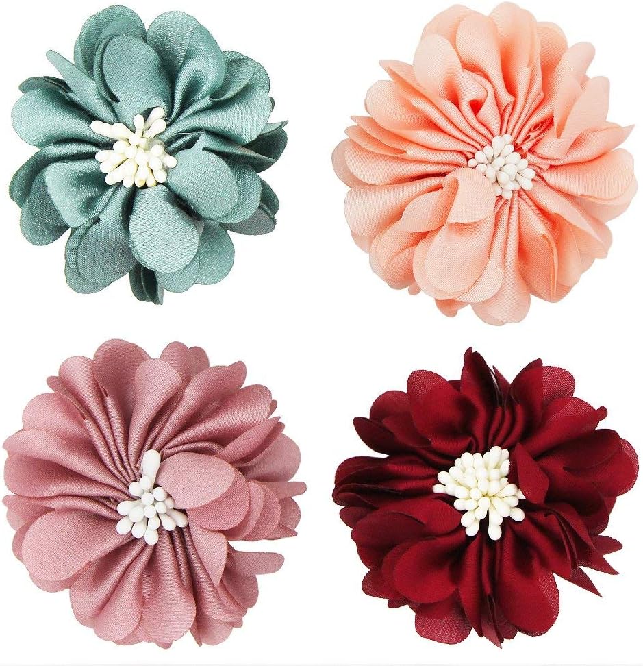 SUNYUM Dog Collar Flowers Pet Charms Flower Collars Accessories for Cat Puppy Bowtie Grooming Decoration Pack of 4 (Daisy)