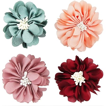 Puppies Collars FdcLixuvol 8 Pcs Dog Collar Flower Accessories 3 Inch Colorful Cat Flower Dog Collar