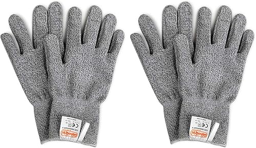 Miniatura 2 de Guantes CustomGrips resistentes al corte, protección de nivel 5, guantes de seguridad de grado alimenticio para abrir ostras y trabajo de cocina