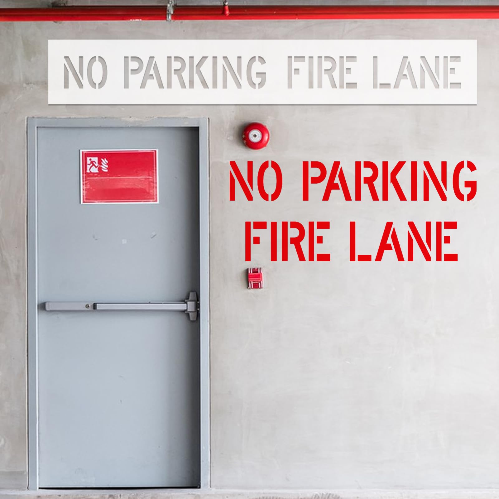 'No Parking Fire Lane' Schild – 45,7 X 30,5 Cm – Reflektierend, Aus Aluminium, Wetterfest