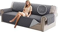 Vista 30 de PrinceDeco Fundas 100% impermeables para sofá de 3 cojines, fundas de sofá modernas con correas elásticas, protector de muebles grueso y suave, apto