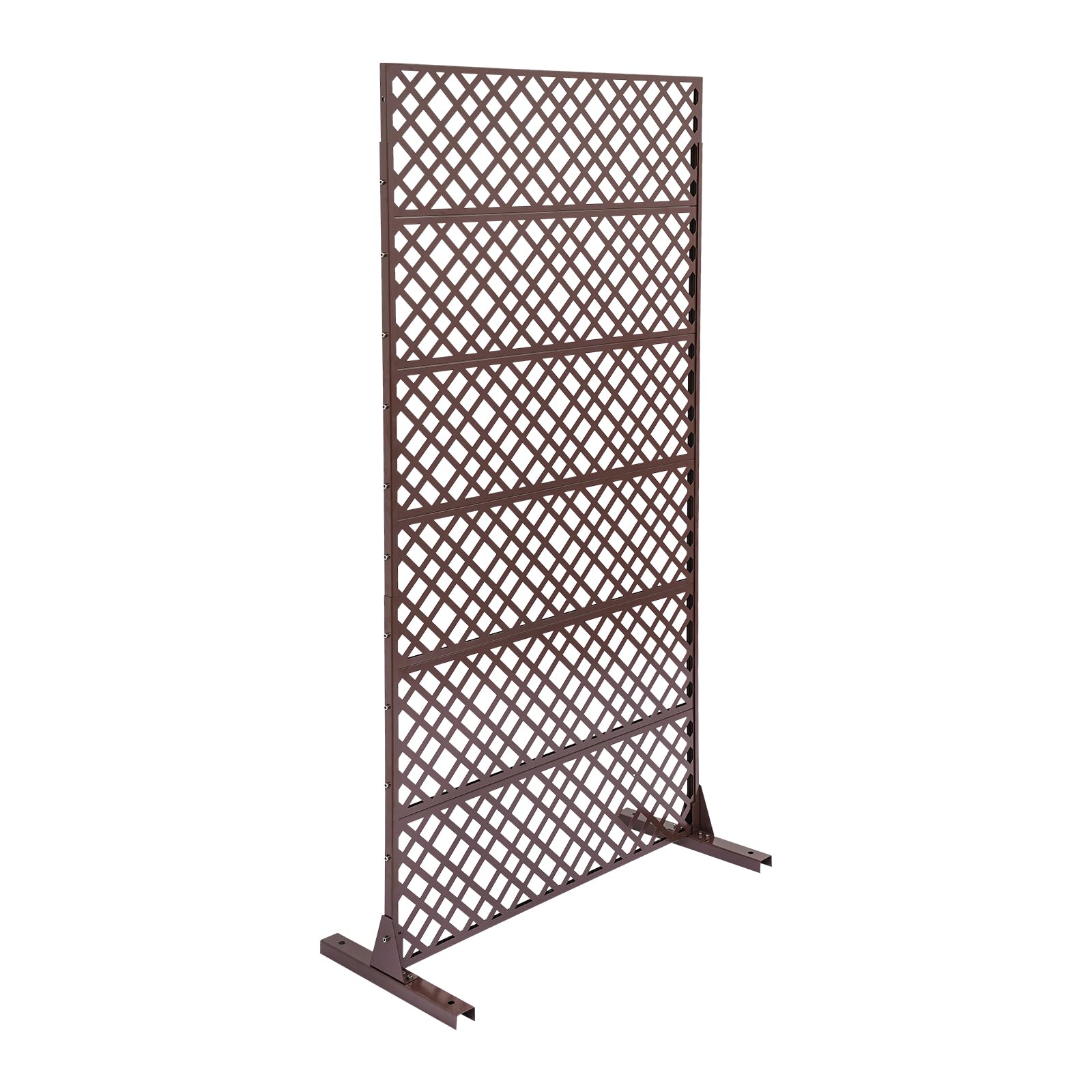 Pare-vue en métal en forme de losange protège efficacement des regards extérieurs tout en assurant une bonne circulation de l'air pour terrasse, balcon, jardin - 6 panneaux amovibles - 90 x