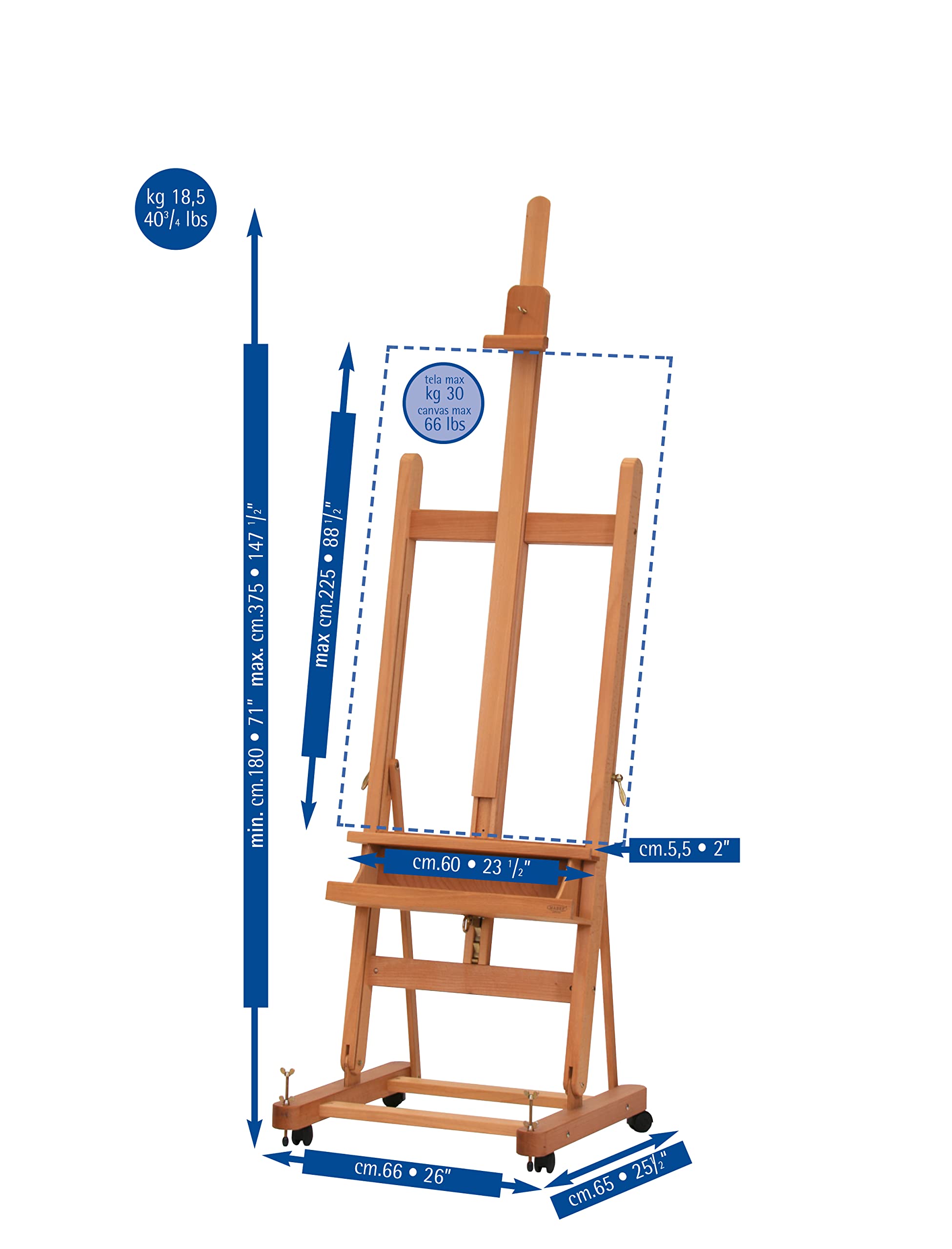 Mabef 折りたたみイーゼル M-29 ベーシック MABEF マーベフ 野外用 イーゼル M/29 ベーシック | ゆめ画材