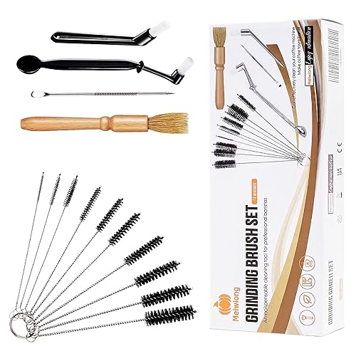 14 PCS Coffee Grinder Cleaning Brush Set,Espresso Machine Cleaning Brush