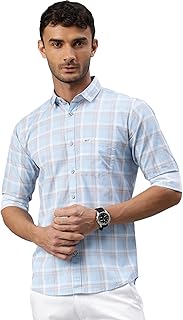 Majestic Man Men Box Checkered Slim Fit Cotton Casual Shirt