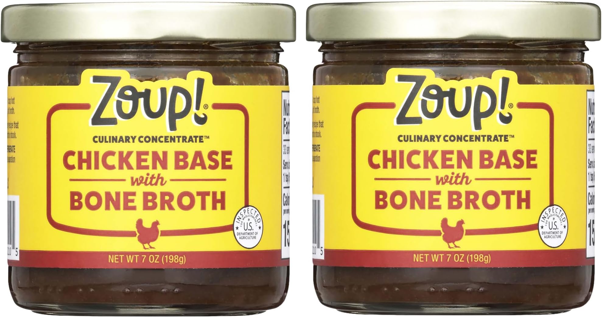 Zoup! Chicken Bone Broth Culinary Concentrate, 2 Pack, 7 Oz Each