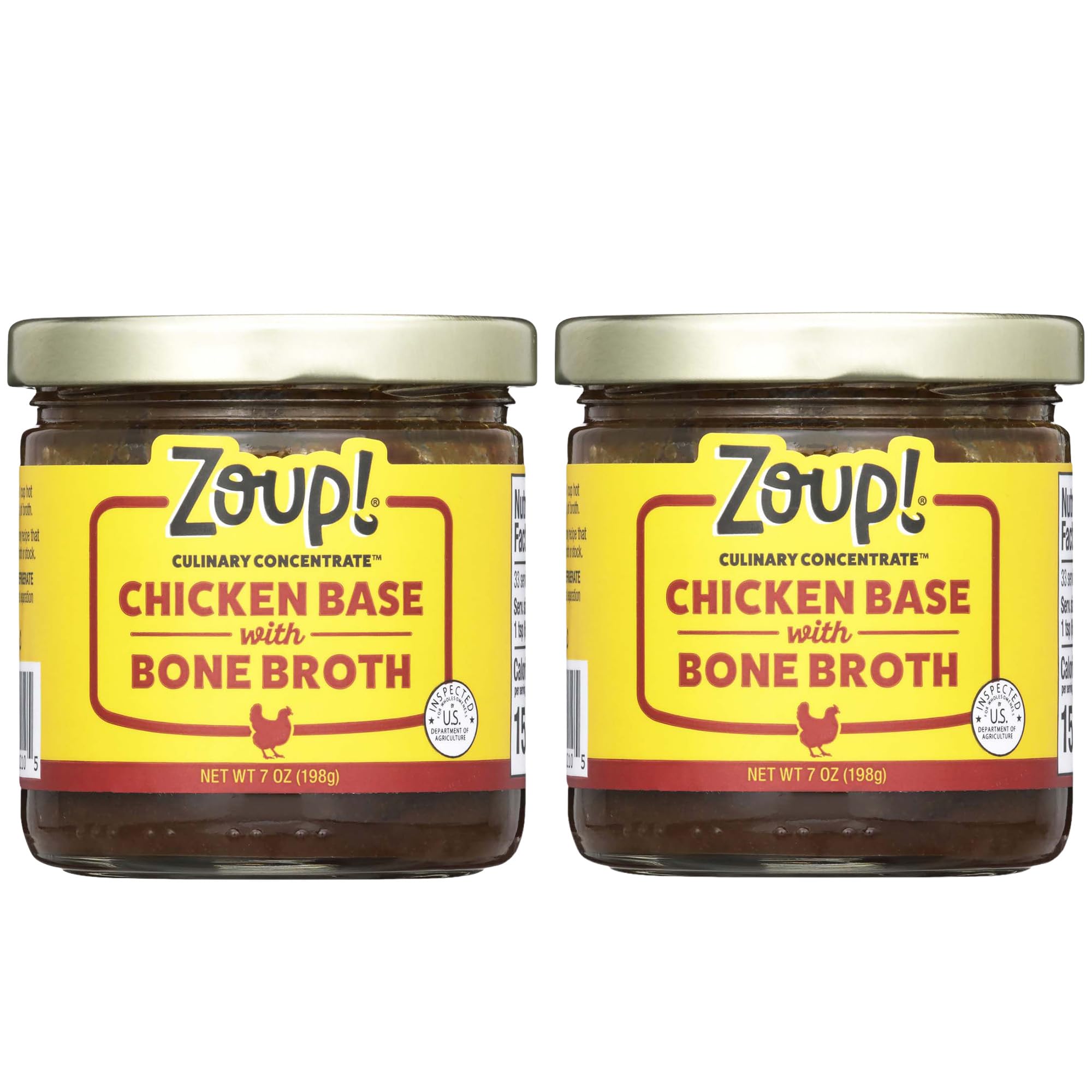 Zoup! Good, Really Good Chicken Bone Broth Culinary Concentrate - Keto-Friendly, Gluten Free, Sugar Free, Non-GMO - Great for Stock, Bouillon, Soup Base or in Gravy - 2-Pack (8 oz)