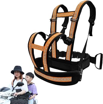 Ride Safer Travel Vest Breathable Toddler Safety Harness Adjustable Kids Motorcycle Harness with Handle Reflective Ride Safer Travel Vest with Buckle for Kids