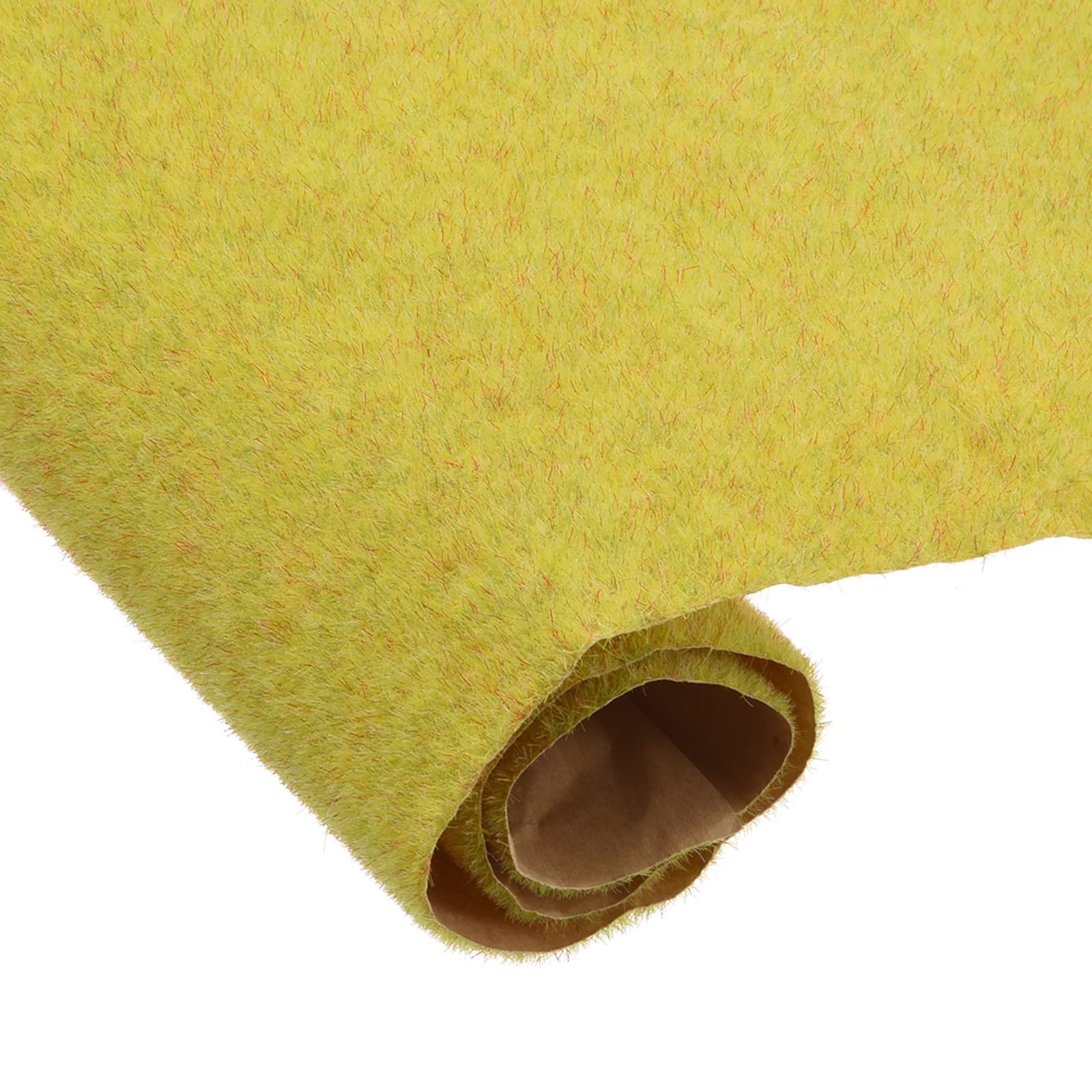 Muiltvoe Artificial Model Grass Mat 19.7" x 39" Light Green Small Realistic Fake Turf for Garden Lawn Decoration Model
