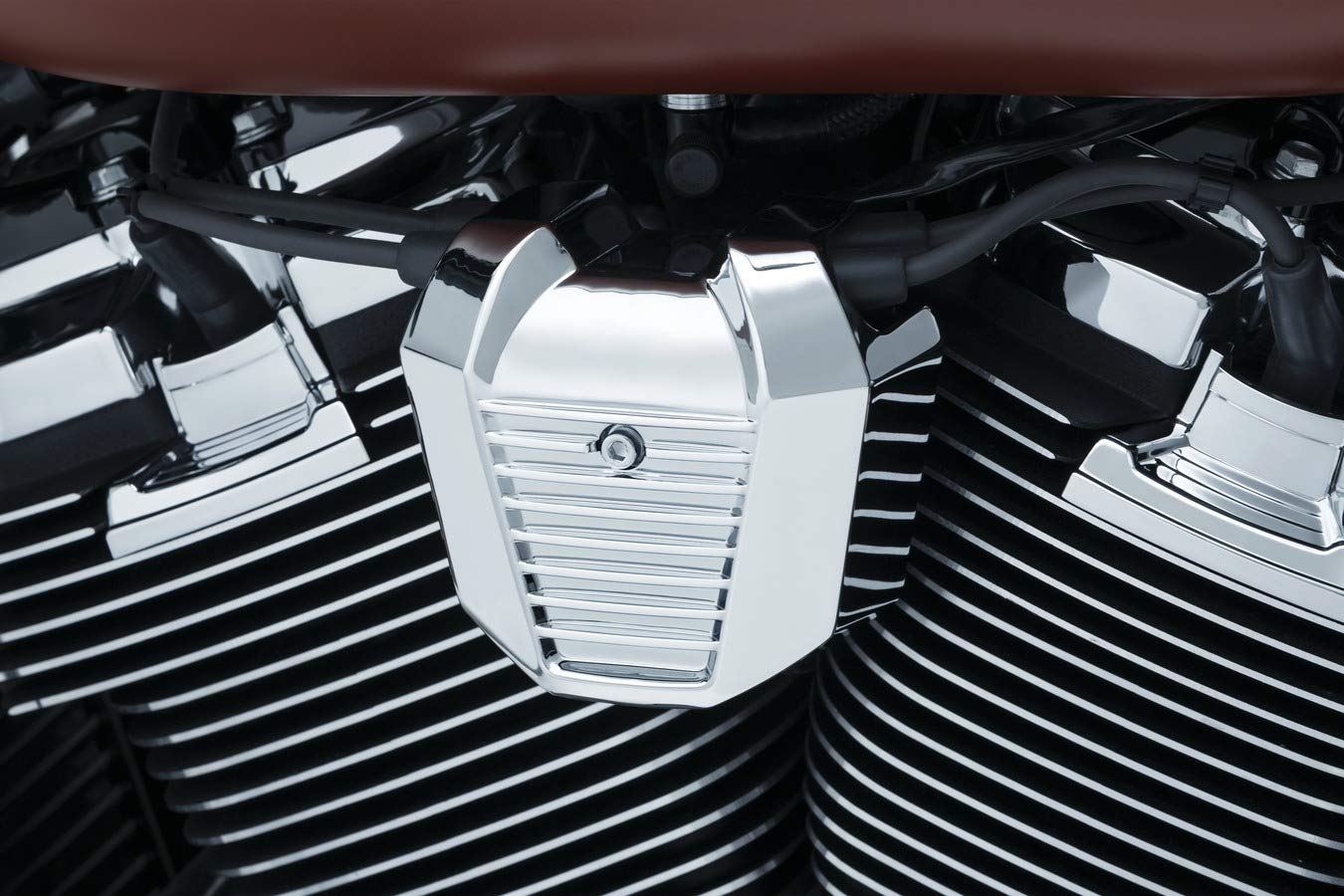 Cache-bobine Kuryakyn 6466 Precision, finition chrome de qualité supérieure - 2