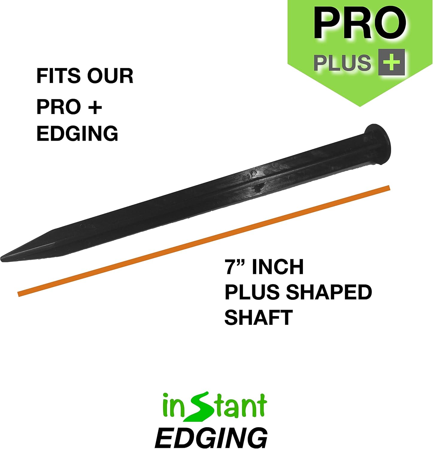 One Stop Outdoor Instant Edging - (50-Pack) Extra Pro Plus Stakes, for Instant Edging No Dig Edging Kit for Landscaping, and Flower Gardens