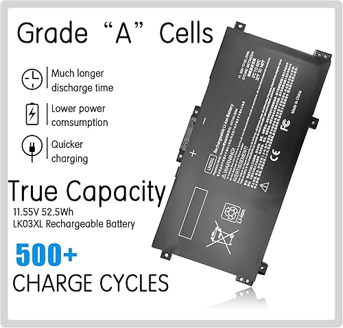Miniatura 3 de Batería para portátil LK03XL L09281-855 para HP Envy X360 Convertible 17-AE 17M-AE 17T-AE 17-BW 17M-BW 17-CE 17M-CE 17T-CE 17T-BW 15-BP 15M-BP 15-BQ