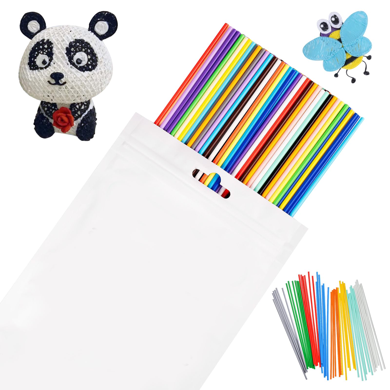 300 ricariche per penne 3D Doodler, 2,5 mm, 3 penne per stampa 3D