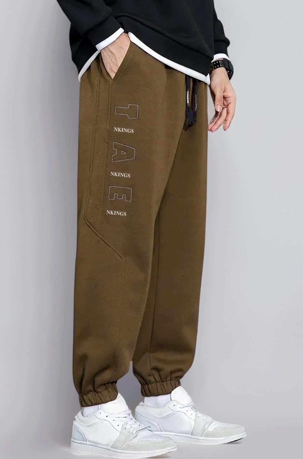 Lymio Track Pant for Men ||Side Latter Print Style Look Pant || Jogger Track Pant (Packs Also Available) (TP-25-28-1)