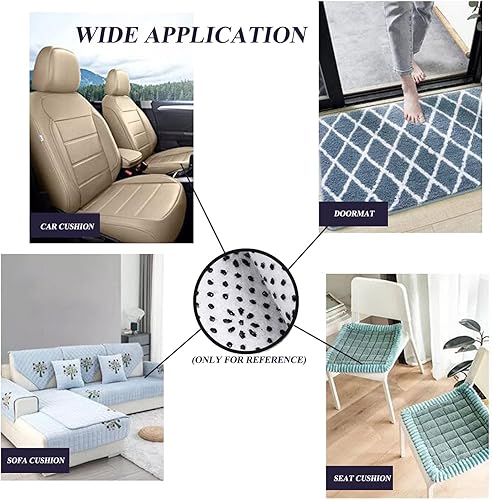 Miniatura 5 de 70 x 78 pulgadas de vinilo antideslizante primario tela de respaldo antideslizante almohadilla de fieltro con patrón de flor de ciruelo