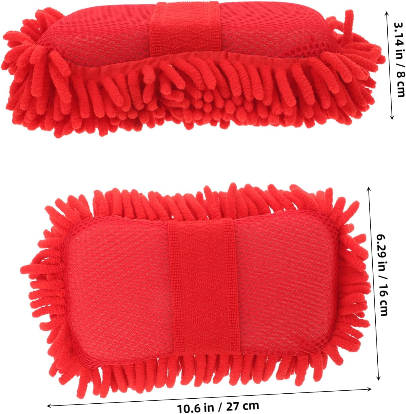 Ciieeo 80g Microfiber Car Wash Sponge Handle Reusable Cleaning Sponge for Cars