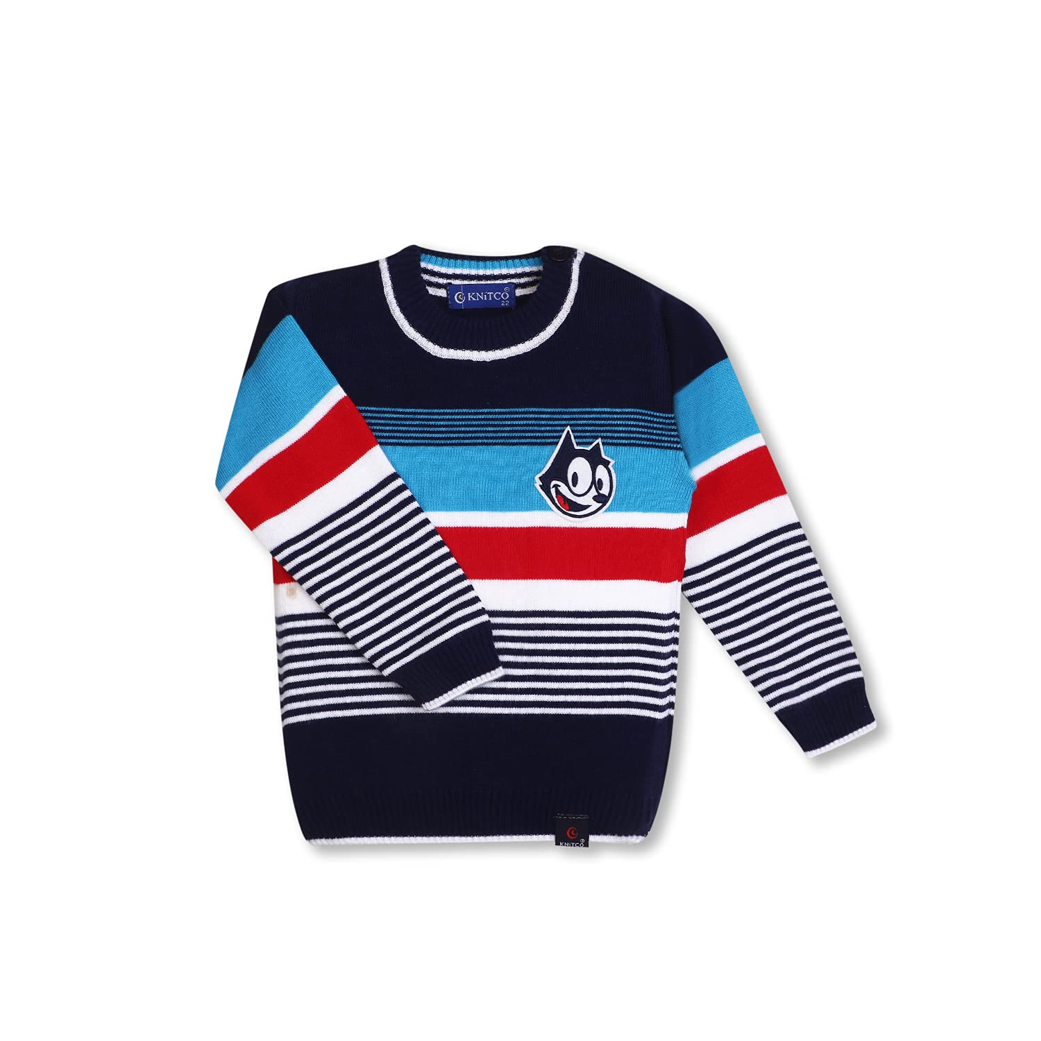 KNITCO Sweater with Tonal Blues (2-3 Years) - Image 2 thumbnail