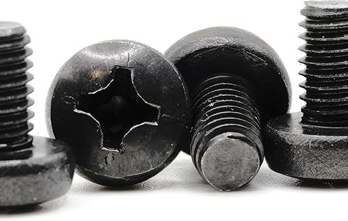 Miniatura 9 de ReplacementScrews Tornillos de matrícula trasera compatibles con Mercedes GLS 550  acero inoxidable, óxido negro (paquete de 4)