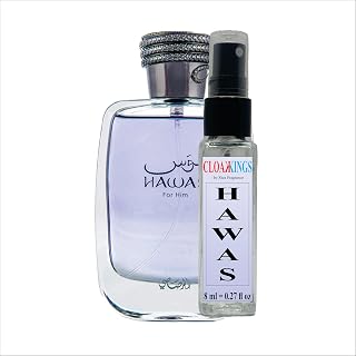 CLOAKKINGS Hawas Unisex Long Lasting Perfume for Men & Women by Riza Fragrance | 8 ml | Lemon, Spicy, Violet, Fruity Note... Price In India