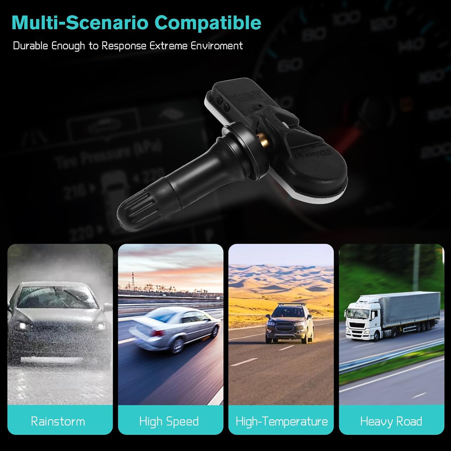 52933C1100 Tire Pressure Monitoring System TPMS Sensors Compatible with Hyundai Sonata 2015-2019, Hyundai Tucson 2016-2019, Kia K900 2018 2019,Kia Sedona 2019