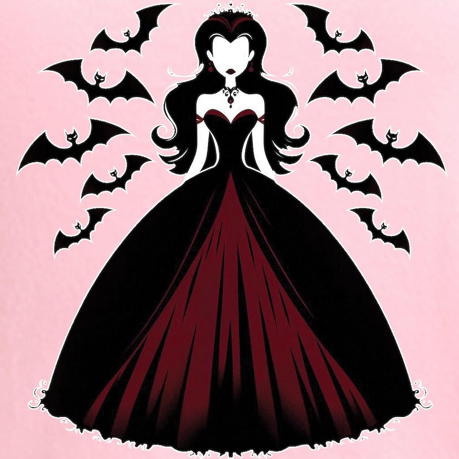 CafePress Vampire Queen Women's Nightshirt, Soft Long Pajama Shirt, Cotton PJs/Pyjamas Pink