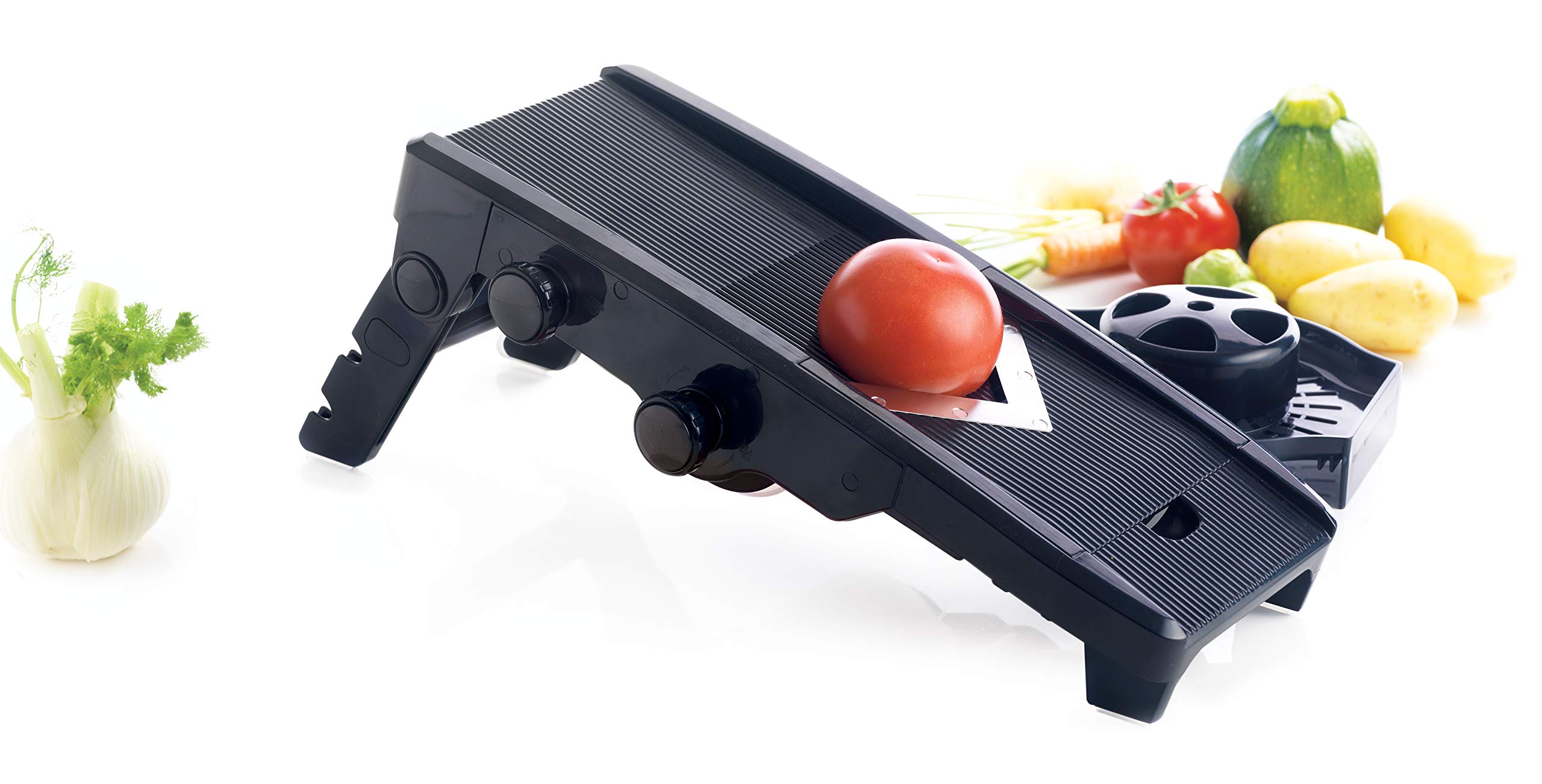 Orka F20900 - Mandolina en V, Color Negro