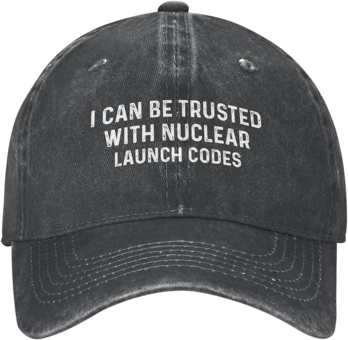 I Can Be Trusted with Nuclear Launch Codes Hat Men Baseball Caps Fashionable Cap