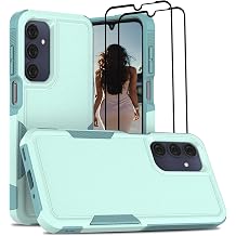 Jeylly for Samsung Galaxy A16 5G Case and 2Pcs Screen Protector, Turquoise | Military Grade Heavy Duty Shockproof Anti Scratch Silicone Bumper Thin Cover for Samsung Galaxy A16